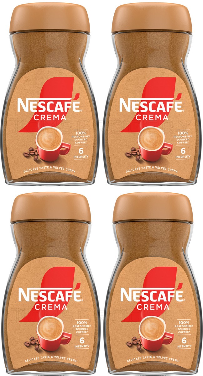 NESCAFE CREMA Instant Coffee Jars Delicate Taste Velvet Crema