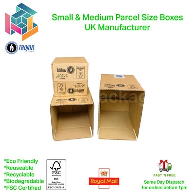 TIDMAS BOXES Royal Mail Small Parcel Postal Mailing Cardboard Boxes - ALL SIZES