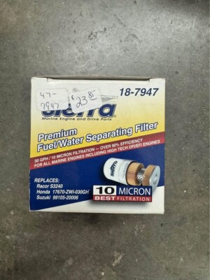 Sierra Marine DFI/EFI Engine Premium Fuel/ Water Seperating Filter 18-7947 