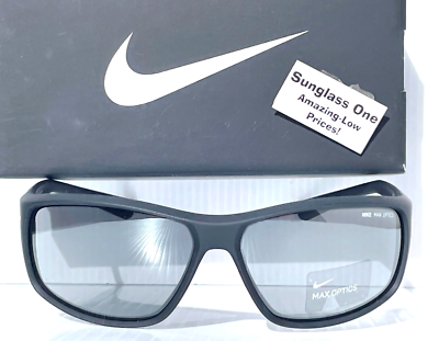 NEW Nike ADRENALINE Matte Black Max Optics Silver Flash lens