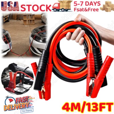 Heavy Duty Power Jumper Booster Cables Commercial Grade Battery 2 Gauge 800 AMP