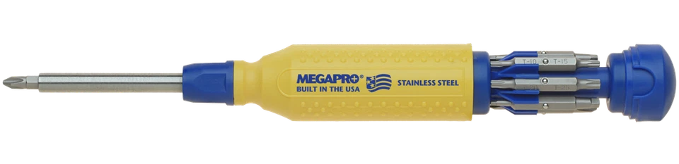 Megapro Stainless Steel Original & Tamperproof Multi Bit Screwdriver Set USA 151 - Image 4 of 4