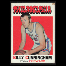 Billy Cunningham #79 1971 Philadelphia 76ers Philadelphia 76ers Basketball Card