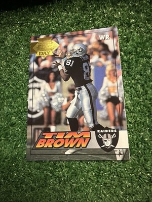1994 Collector's Edge - Tim Brown #102 - Los Angeles Raiders AP1