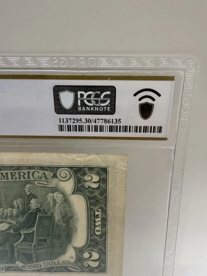 1976 Fr .1935-B, $2 Dollar Bill, New York , PCGS 30, Serial Number Has Two Pairs - Image 2 of 4