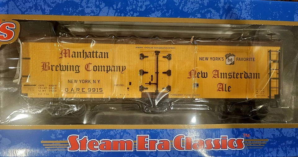 Atlas MBC Amesterdam Steam Era Classics 40' madera frigorífico 3 rieles escala O JUEGO DE 4 Foto 4 de 4