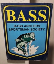 B.A.S.S. BASSMASTER METAL SIGN DATED 2006