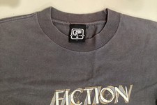 FICTION CLOTHING Aggressive Inline Skating T Shirt Black 90s Vintage L