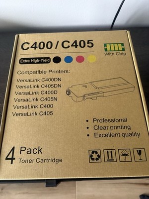 VersaLink C400/C405 Extra High-Yield Toner Cartridge 4 Pk, Blck Cyan Magenta Yel