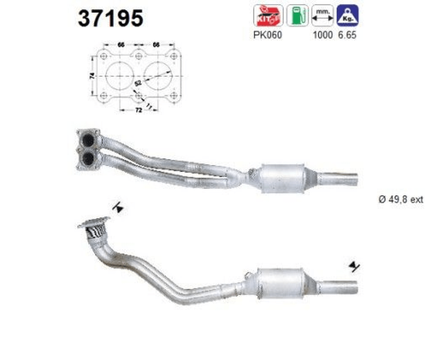 Katalysator FüR Audi Seat Skoda Vw A3 Leon Toledo Ii Octavia I Combi Bora-image