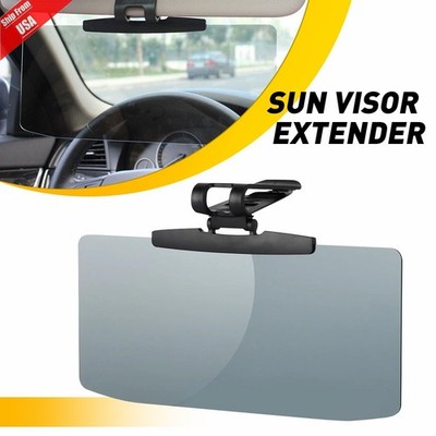 Car Sun Visor Extender Clip On Anti glare Sunshade Extension UV Rays Blocker NEW