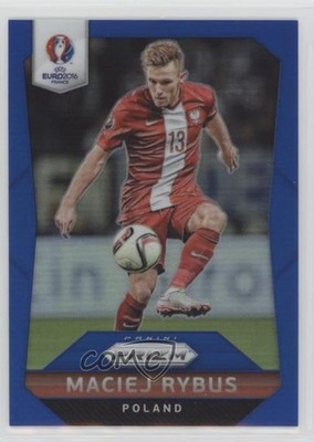 2016 Panini Prizm UEFA Euro Blue Prizm 240/249 Maciej Rybus #146 Rookie RC 4t7