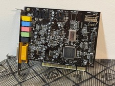 Creative Labs Sound Card CT4830 Sound Blaster Live PCI Vintage Retro Audio