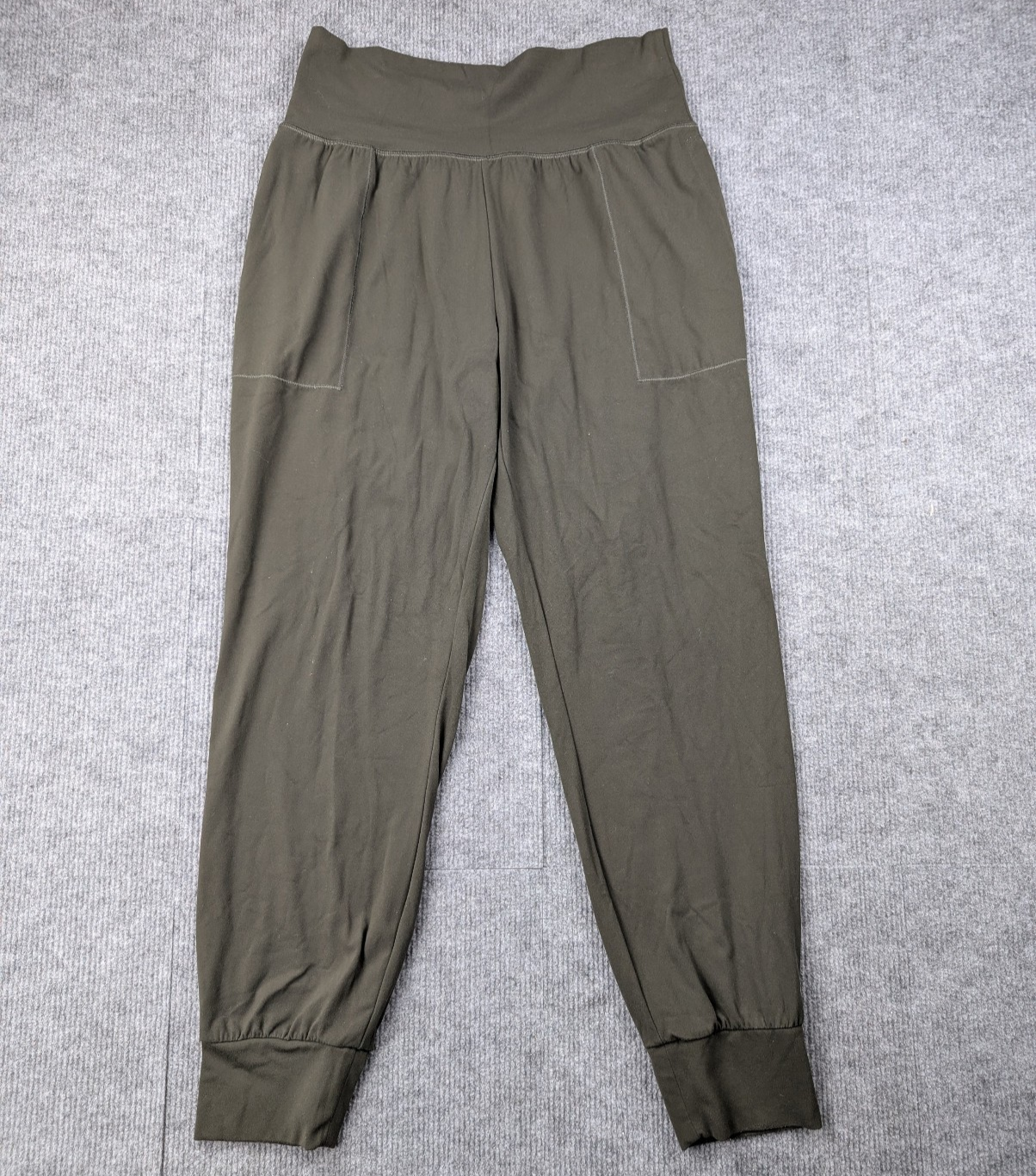 Athleta Salutation Jogger Women Medium Powervita Legging Athleisure Green Lounge