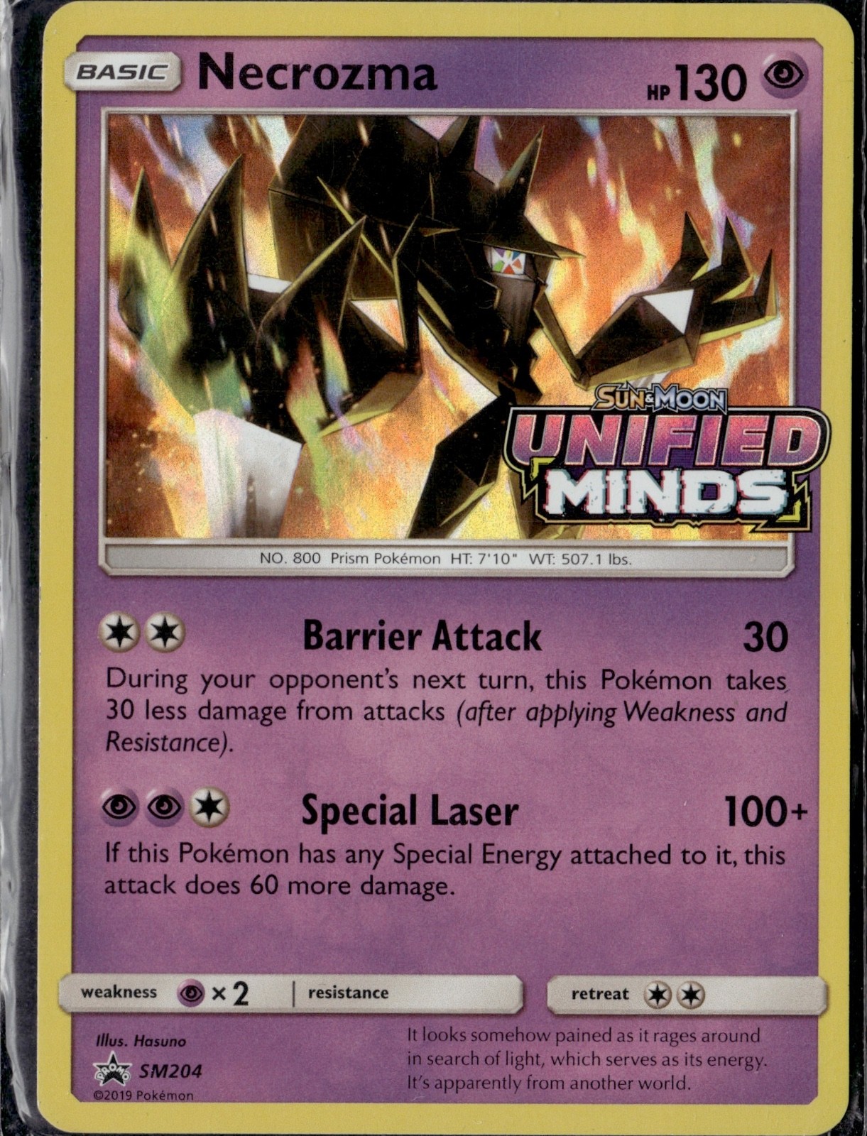 Necrozma (Prerelease) Holo Promo SM Promos SM204 NM