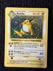 Raichu 14/102 Holo Base Set (Shadowless) Pokemon TCG Vintage Card LP WOTC