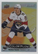 2024-25 Upper Deck Allure Color Flow Orange Yellow Matthew Tkachuk #CFL-34 17ed