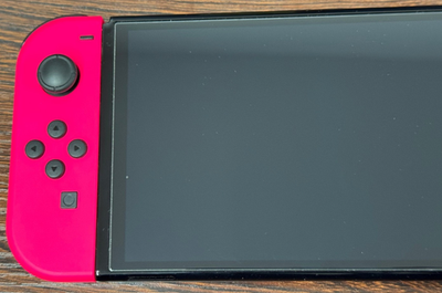 Nintendo Switch OLED Handheld Console Neon Pink Green - Excellent