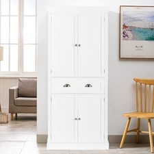 72''H Freestanding Tall Pantry Cabinet Kitchen Storage Cabinet in w/ Drawer