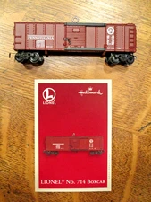 Hallmark Keepsake Christmas Ornament Lionel Train No. 714 Boxcar Die Cast 2005