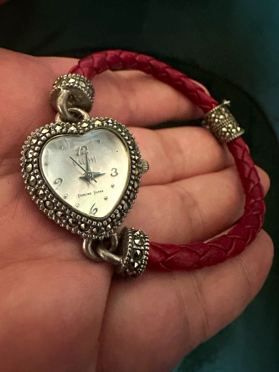 Leather Women Sterling Silver Case Wristwatches for sale | eBay display picture 1