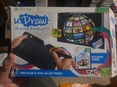 Xbox 360 uDraw Game Tablet & Studio Instant Artist Game (For Parts/repair)