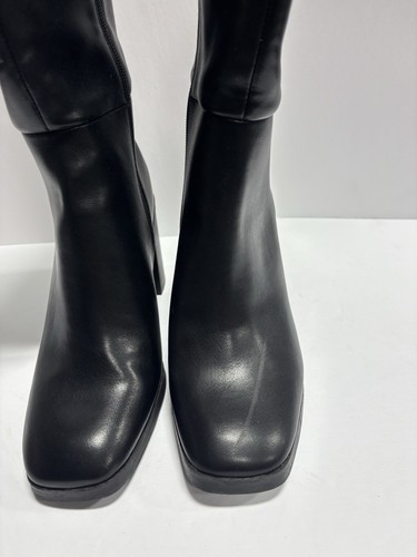 Dolce Vita Damen Flapper, schwarze kniehohe Stiefel, Größe 8,5M, weite Wade - Bild 4 von 8