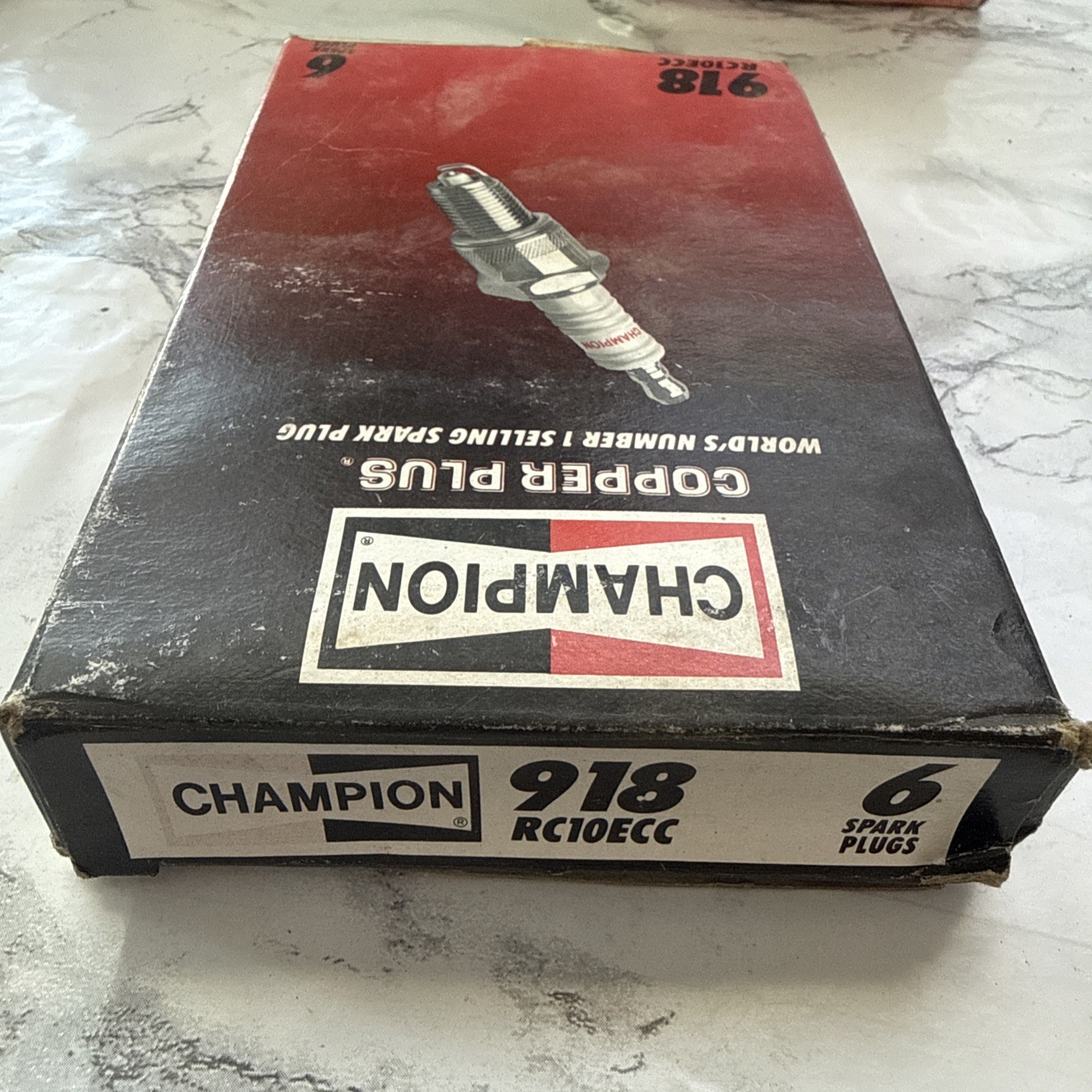 Champion Spark Plug 918 RC10ECC Copper Plus Quick Silver Plugs 33-918 Lot Of 6