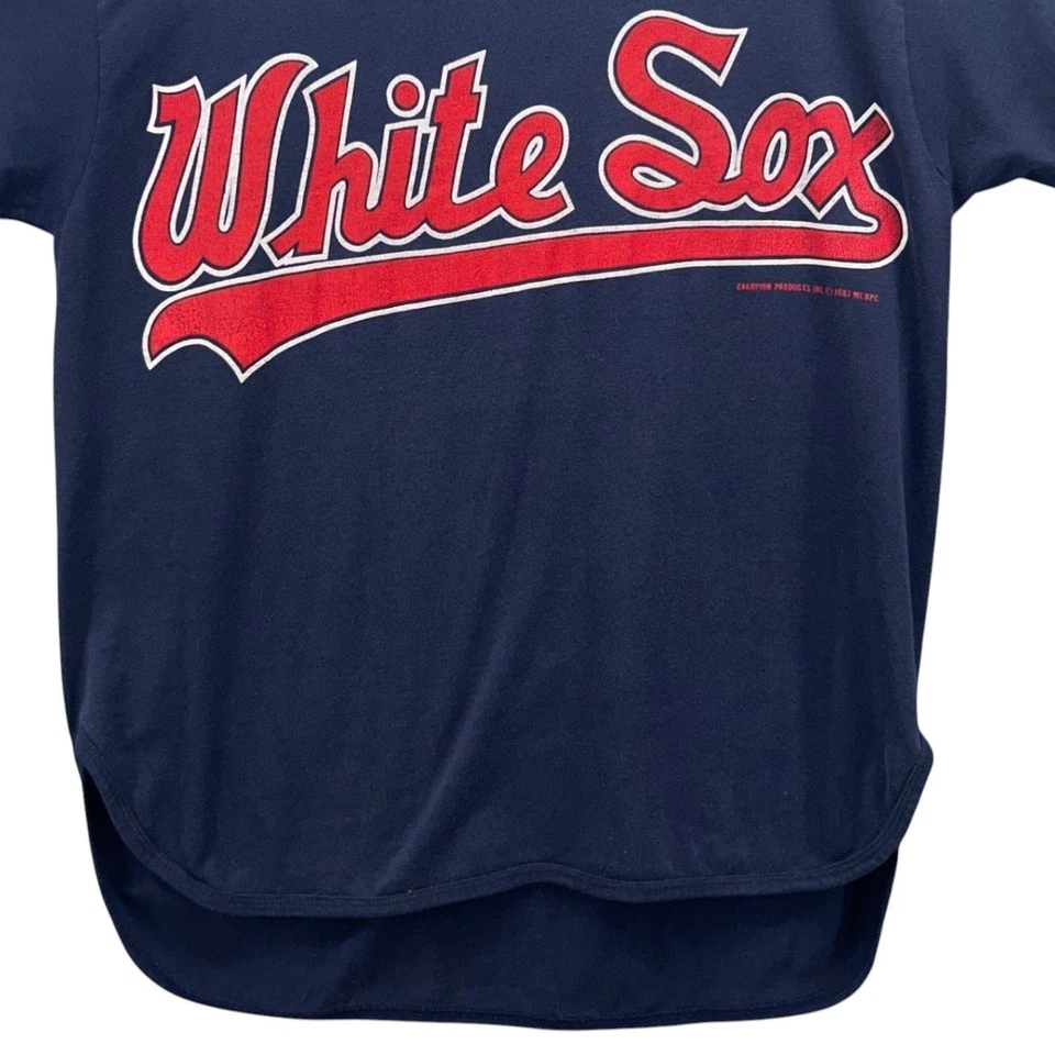 Vintage Chicago White Sox Shirt Large MLB Spellout Logo Baseball Hip Hop USA - Image 4 of 4