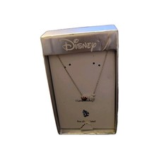 Disney Fine Silver Plated I Love Mickey 16" Necklace