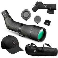 VORTEX Crossfire HD 20-60x80 Angled Spotting Scope, Storage Case, Flexfit Cap