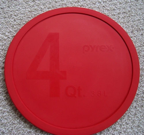 Pyrex 4 Quart 3.8L Red Replacement Lid Only 326-PC 12”