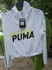 RARE  NEW PUMA Women's Modern Sports Hoodie White Size Small