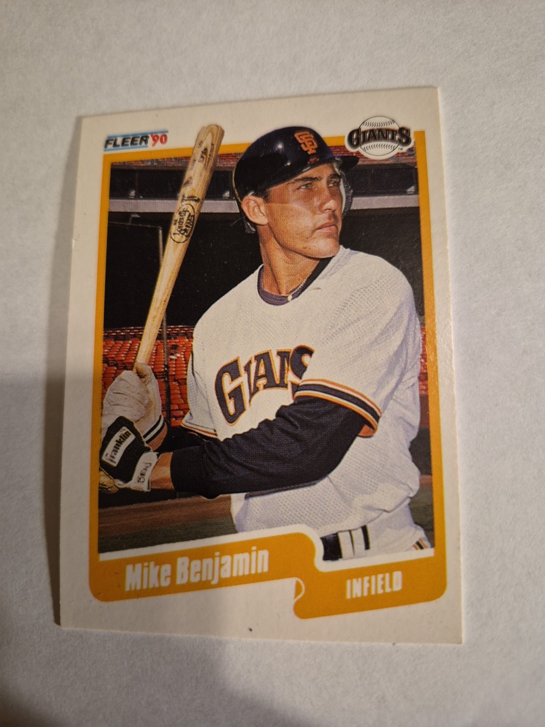 Mike Benjamin 1990 FLEER #51 FREE SHIPPING