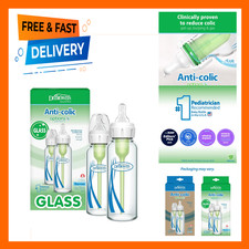 Baby Bottle Narrow Glass Anti-Colic Options Plus 8 oz Pack of 2