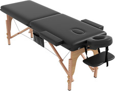Massage Table Massage Bed Portable, 29 Lbs Light Weight 2 Section Foldable Tatto