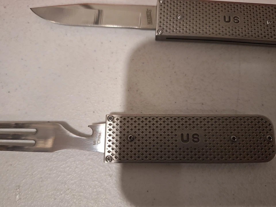 FACA DE MÁRMORE ~ CONJUNTO DE CAMPO DO OFICIAL NOVO NA CAIXA 📦 - Imagem 4 de 4