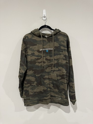 #ad Apply Pressure Diamond Pullover Hoodie Sweatshirt Rough Green Camo Large $15.00