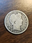 1893-S San Francisco Mint Silver Barber Quarter Better Date Old US Coin