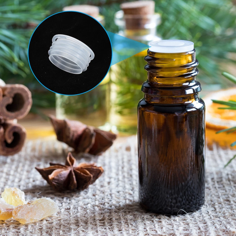 Tapones para coctelera de sal y pimienta de plástico de 20 mm/0,79" con anillo de tracción transparente 25 piezas Foto 4 de 4