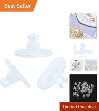 Comfortable Silicone Earring Back Stoppers - Perfect for DIY and Heavy Earrings