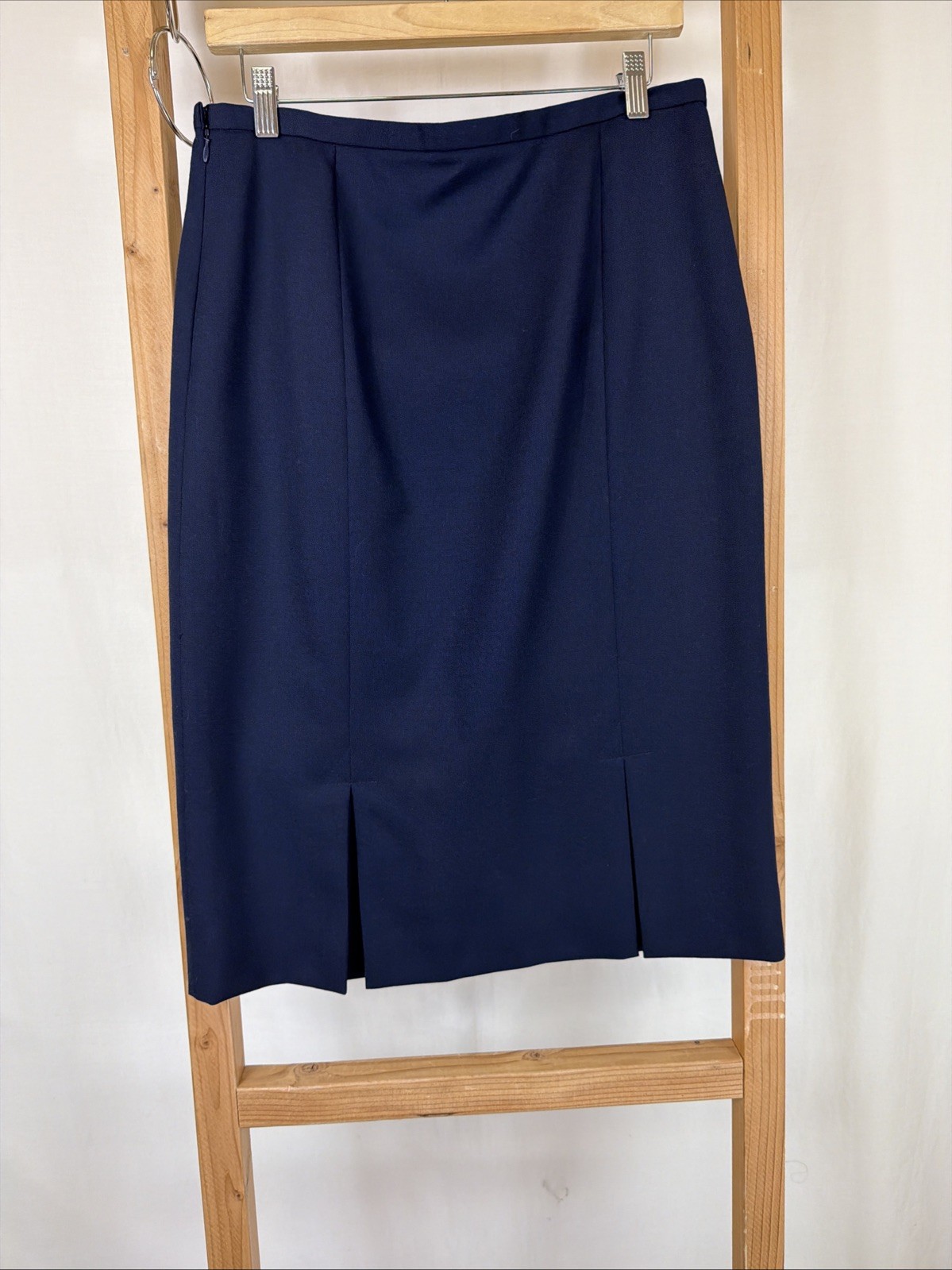Vintage Pendleton Navy Lined Side Zip Gusseted Wo… - image 2