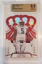 2020 Crown Royale Draft Picks Red Derrick Brown RC BGS 9.5 GEM Mint
