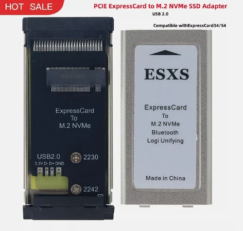 PCIE ExpressCard to M.2 NVMe SSD Adapter Card 2230 X201 X230 T40 Expansion Card
