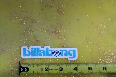 BILLABONG Surf Surfboards Australia Clear Blue Wave B5 Vintage Surfing STICKER