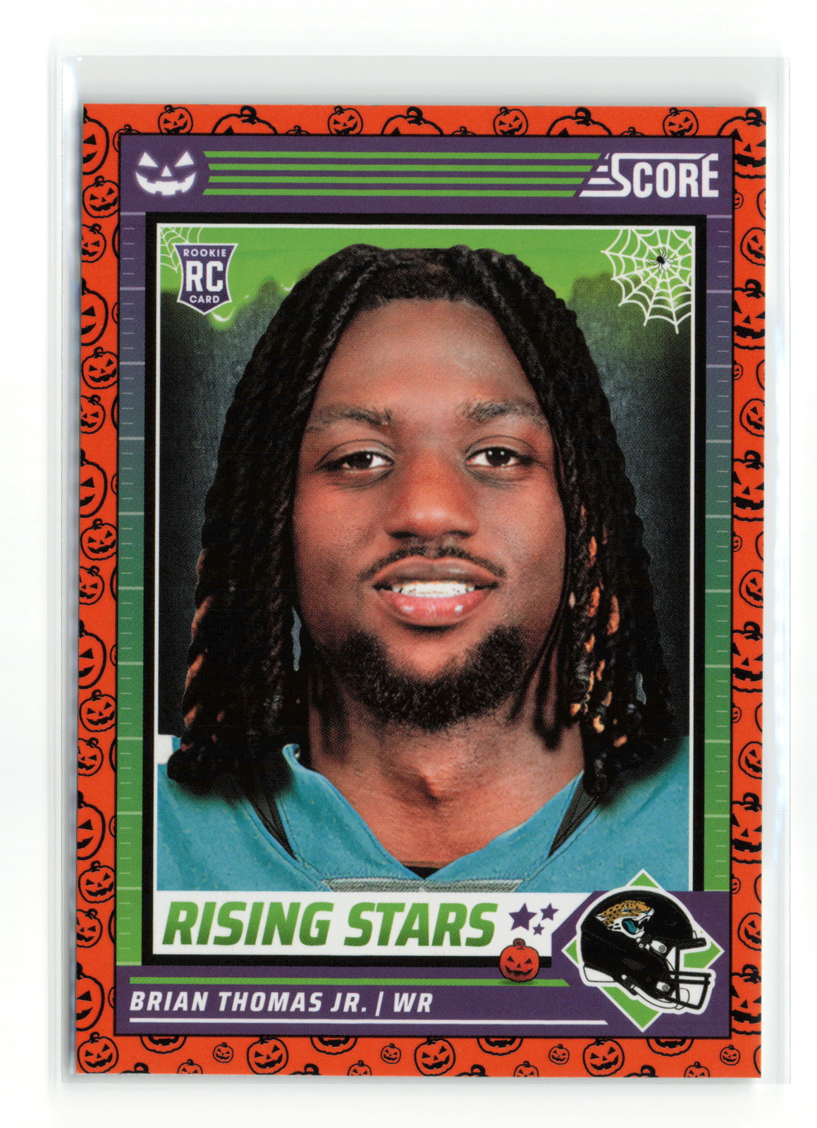 BRIAN THOMAS JR. #7 2024 PANINI SCORE-A-TREAT JAGUARS RC ORANGE