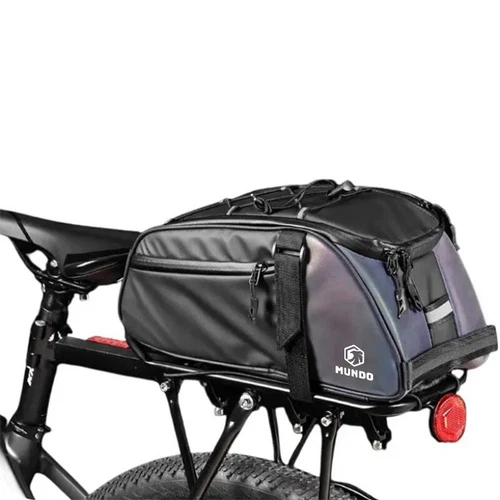 MUNDO Reflect Fahrradtasche 5L – Gepäckträger Rucksack 3-in-1 Tragetasche