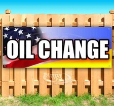 OIL CHANGE Advertising Vinyl Banner Flag Sign Many Sizes MECHANIC REPAIRMAN