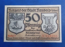 NEUSALZ (NOWA SÓL) NOTGELD 50 PFENNIG 1920 EMERGENCY MONEY GERMANY (20272)
