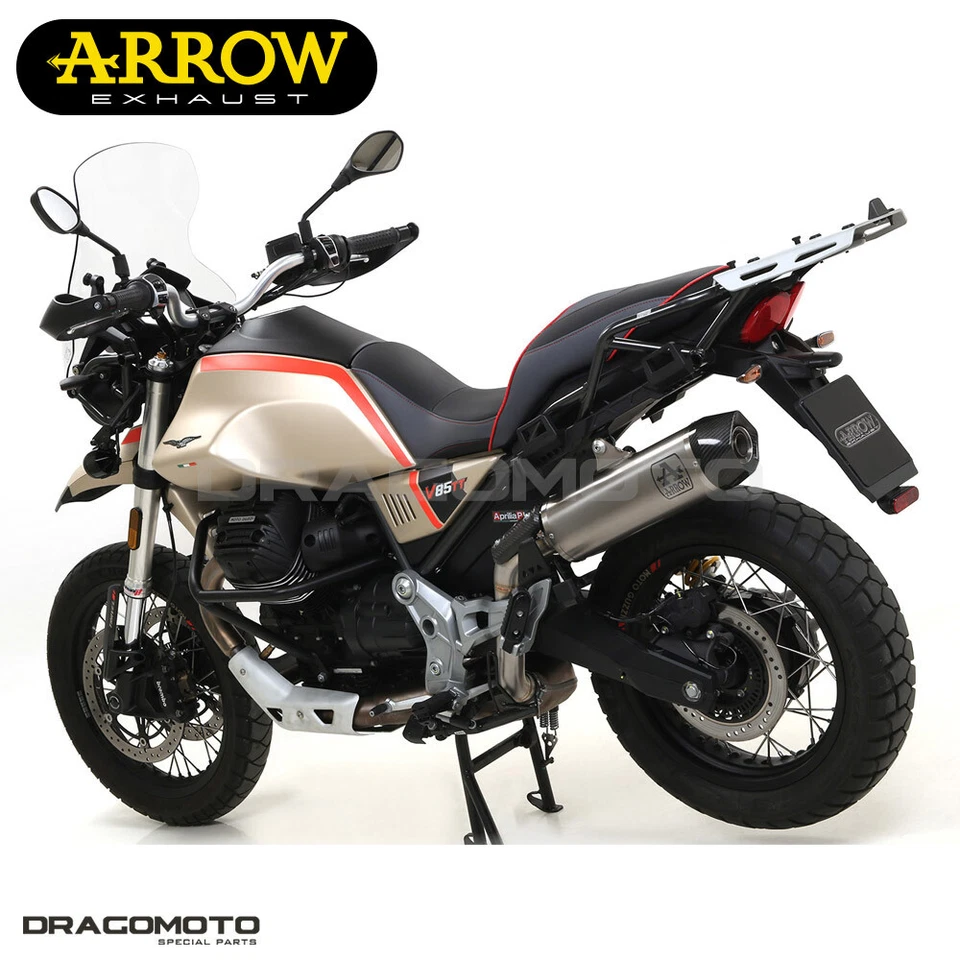 Escape completo MOTO GUZZI V85 TT 2023 2024 FLECHA titânio CC INDY RACE - Imagem 3 de 4